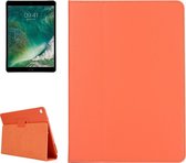 Voor iPad Pro 10,5 inch Litchi Texture 2-voudige horizontale flip lederen tas met houder (oranje)