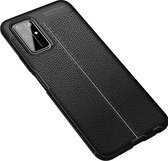 Voor Huawei Honor 30S Litchi Texture TPU schokbestendig hoesje (zwart)