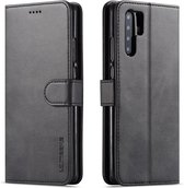 Voor Huawei P30 Pro LC.IMEEKE kalf textuur horizontale flip lederen tas, met houder & kaartsleuven & portemonnee (zwart)