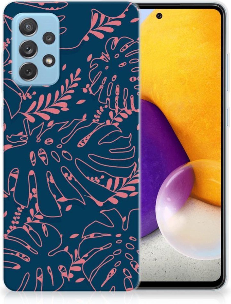 Samsung Galaxy A72 TPU Case Palm Leaves