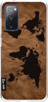 Casetastic Samsung Galaxy S20 FE 4G/5G Hoesje - Softcover Hoesje met Design - World Map Print