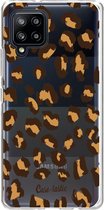 Casetastic Samsung Galaxy A42 (2020) 5G Hoesje - Softcover Hoesje met Design - Leopard Print Print