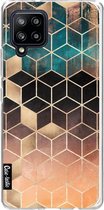 Casetastic Samsung Galaxy A42 (2020) 5G Hoesje - Softcover Hoesje met Design - Ombre Dream Cubes Print