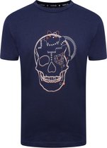 Regatta T-shirt Doodshoofd Jongens Katoen Navy Mt 9-10 Jaar