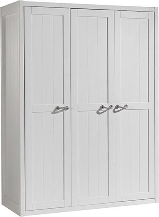 Armoire à portes battantes Vipack Lewis - 146 x 200 x 59 cm - Blanc