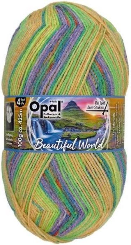 Opal Sokkenwol Beautiful World 4-draads 100 gram - 9742 | bol.com