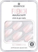False nails Essence Click & Go Nails 02-babyboomer style French manicure 12 Units