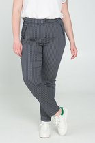 Promiss - Female -   - Broek in gabardine  - Marineblauw