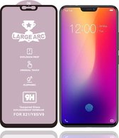 Voor Vivo X21 9H HD Large Arc High Alumina Full Screen Tempered Glass Film