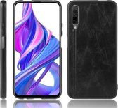 Voor Huawei Honor 9X Pro / 9X / Y9S Schokbestendig Naaien Koe Patroon Skin PC + PU + TPU Case (Zwart)