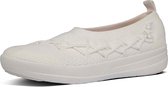 FitFlop™ Corsetted Knit Ballerina's Poly/nylon Urban White - Maat 36