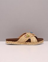 Bibi Lou 831z94hg Slippers - Dames - Cognac - Maat 37
