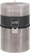 J-Line cilinderkaars - lavendel - small - 18u - 6 stuks