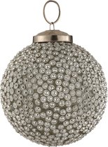 J-Line Kerstbal Diamant Glas Wit Small