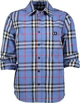 Seven-One-Seven Jongens blouses Seven-One-Seven Henky long sleeves woven check Campanula 134/140