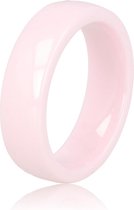 My Bendel - Stijlvolle 6 mm roze ring - Mooi blijvende roze ring - Draagt heerlijk en onbreekbaar - Met luxe cadeauverpakking