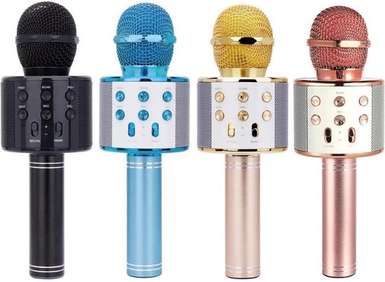 Microphone de karaoké sans fil bluetooth - micro à main pour