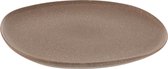 J-Line Bord Louise Keramiek Cognac Medium - 12 stuks