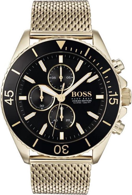 bol.com | Hugo Boss Ocean Edition 1513703 Horloge - RVS - Goudkleurig - Ø  46 mm
