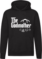 The Godmother Unisex | Trui | Sweater | Hoodie | Capuchon | Zwart| Oma | Grappig | Cadeau | Moederdag