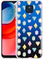 Motorola Moto G Play 2021 Hoesje Diamonds - Designed by Cazy