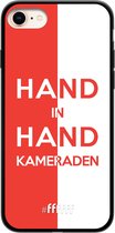 6F hoesje - geschikt voor iPhone 7 -  TPU Case - Feyenoord - Hand in hand, kameraden #ffffff