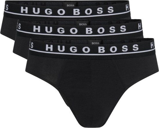 HUGO BOSS briefs (3-pack) - heren slips - zwart - Maat: S | bol