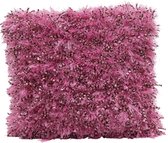 Myroundie - sierkussen - kussen - 45x45 cm - roze - fluf 4