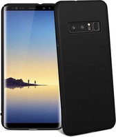 BackCover Mat Telefoonhoesje - Hoesje voor Samsung Note 8 - Zwart