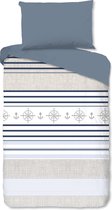 Good Morning Dekbedovertrek Skylar 200 X 140 Cm Katoen Blauw