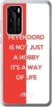 6F hoesje - geschikt voor Huawei P40 -  Transparant TPU Case - Feyenoord - Way of life #ffffff