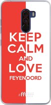 6F hoesje - geschikt voor Xiaomi Pocophone F1 -  Transparant TPU Case - Feyenoord - Keep calm #ffffff