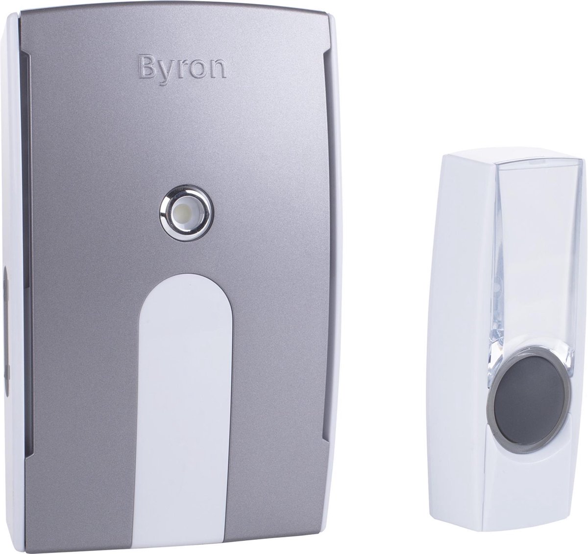 Byron BY514E Draadloze plug-in deurbel set – 125 m bereik – LED licht – Verwisselbaar frontje
