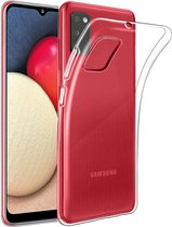 Hoesje geschikt voor Samsung Galaxy A02s - Back Cover Case ShockGuard Transparant