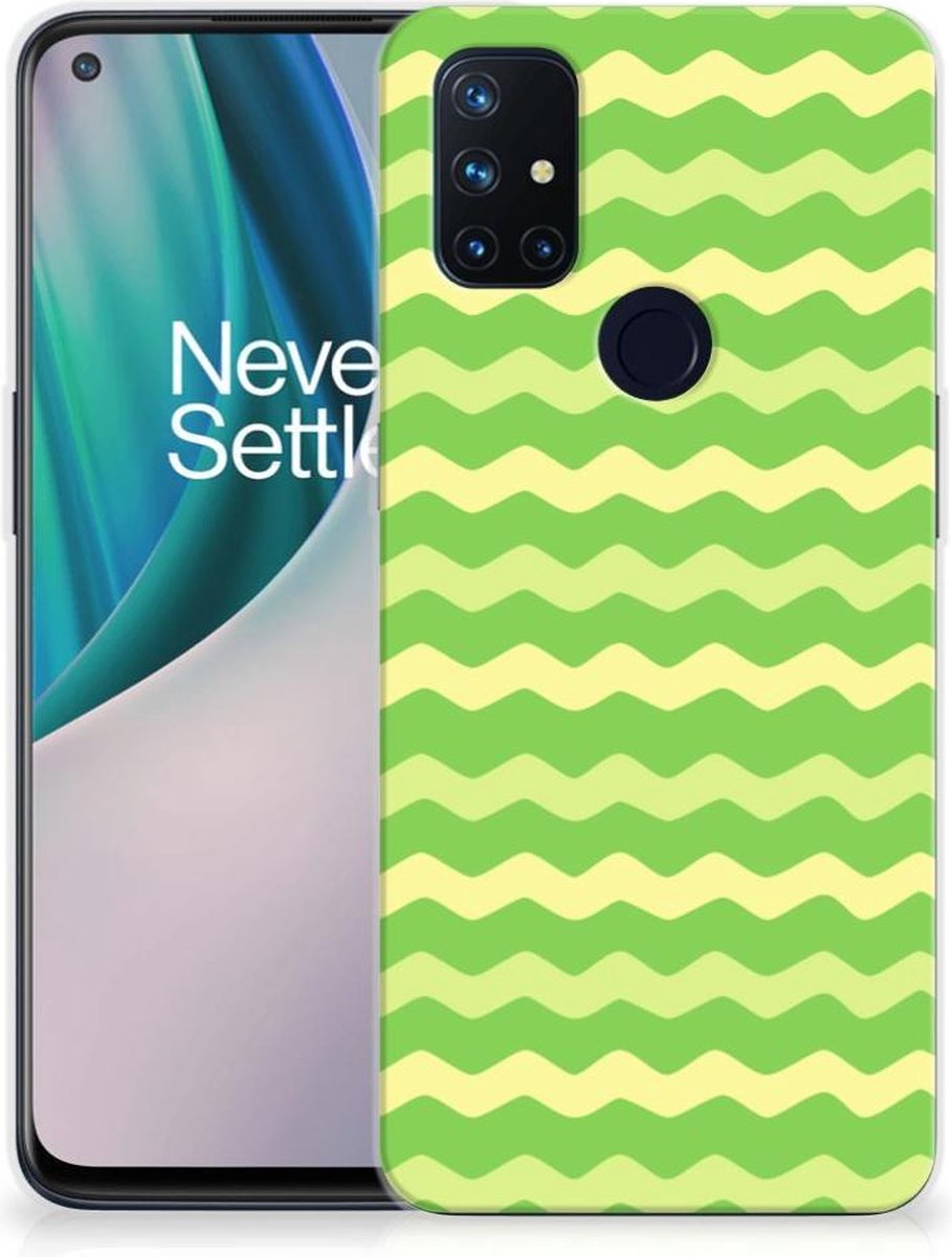 OnePlus Nord N10 5G TPU bumper Waves Green