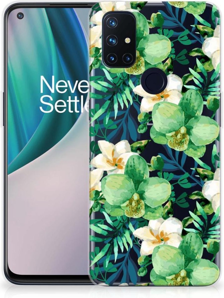 OnePlus Nord N10 5G TPU Case Orchidee Groen