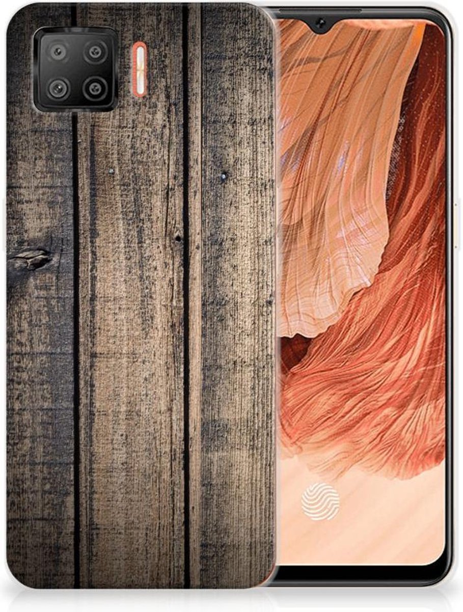 OPPO A73 4G Bumper Hoesje Steigerhout