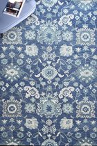 The Rug Republic Handgemaakt Blauw/Ivoor FEBA Tapijt