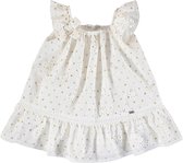 Mayoral perforated dotted dress Natural 68
