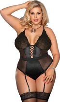 Subblime - lingerie set - sexy lingerie pakje zwart - fetish - bodykostuum met corset - sexy setje