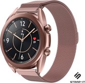 Milanees Smartwatch bandje - Geschikt voor  Samsung Galaxy Watch 3 Milanese band 41mm - roze - Strap-it Horlogeband / Polsband / Armband
