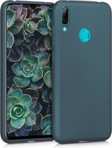 kwmobile telefoonhoesje voor Huawei Y7 (2019) / Y7 Prime (2019) - Hoesje voor smartphone - Back cover in metallic petrol