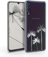 kwmobile telefoonhoesje voor Samsung Galaxy A50 - Hoesje voor smartphone - Palbomen design