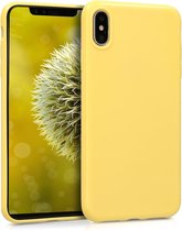 kwmobile telefoonhoesje voor Apple iPhone XS Max - Hoesje voor smartphone - Back cover in geel