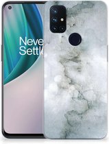 Silicone Back Cover OnePlus Nord N10 5G Telefoon Hoesje Painting Grey
