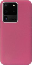 ADEL Premium Siliconen Back Cover Softcase Hoesje Geschikt voor Samsung Galaxy S20 Ultra - Bordeaux Rood
