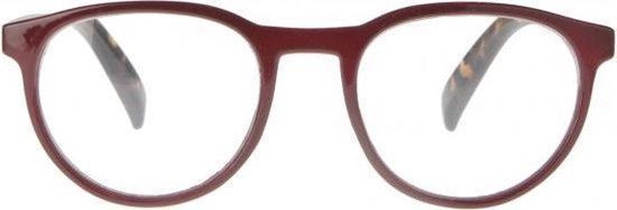 Icon Eyewear RCE350 Figo Leesbril +4.00 - Bordeaux montuur, tortoise pootjes