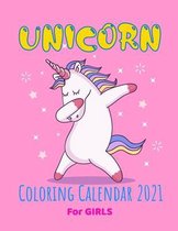 Unicorn Coloring Calendar 2021 For Girls