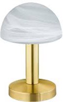 LED Tafellamp - Tafelverlichting - Trinon Funki - E14 Fitting - Rond - Mat Goud - Aluminium