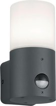 LED Tuinverlichting - Wandlamp - Trinon Hosina - Bewegingssensor - E27 Fitting - Mat Zwart - Aluminium